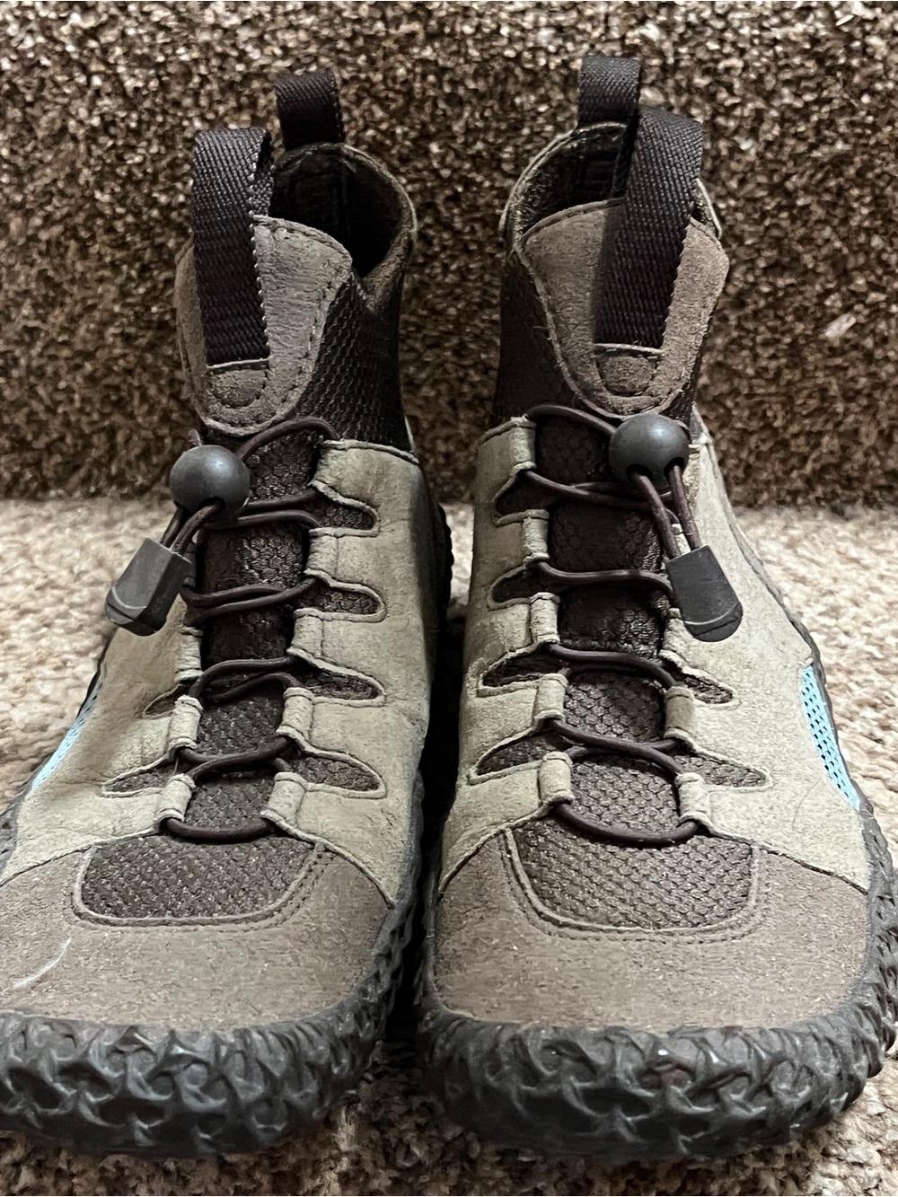 Orvis Gray and Light Blue Women's Ankle Booties - Picture 5 of 9